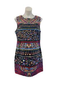 Dresses: Desigual tribal print a-line vest dress, 14/16