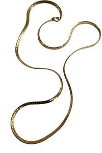 Gold plated S-chain necklace