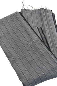 Grey pinstripe fabric
