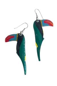 1980's Vintage toucan earrings