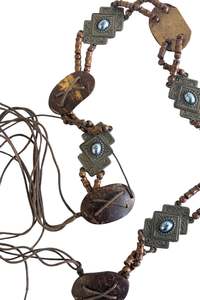 Vintage Retro: Funky Island Vibes tie up belt, OSFM