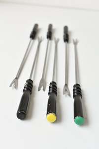 Oneida custom mediterranea stainless steel fondue fork set