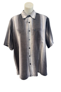 Shirts: Function Frans Co Grey button up Shirt, XL