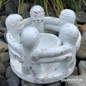 Gifts For Teachers: Pottery Circle of Friends / White