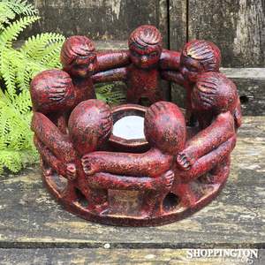 Gifts For Teachers: Pottery Circle of Friends 20cm / Red