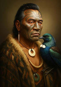 Gift Cards: Doug Healey Greetings Card - Tribal Chief