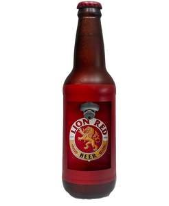 Kitchen Dining: Lion Red Bottle Opener