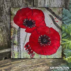 Serving Utensils: Glass Armistace Plate 19cm x 19cm