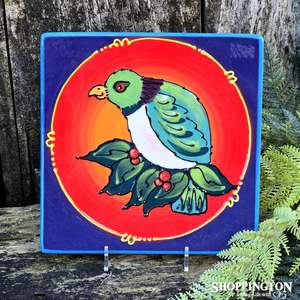 NZ Made Handpainted - Theme Plates 19cm - Kereru