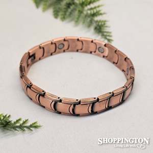Fashion Jewellery: Copper Magnetic Chain Bracelet - Detailed #4