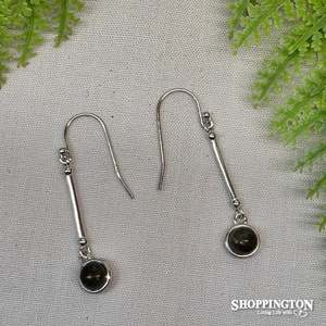 Fashion Jewellery: Earrings - Sterling Silver & 5mm Pounamu Drops