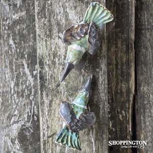 100% NZ Made Pottery Kingfisher Green