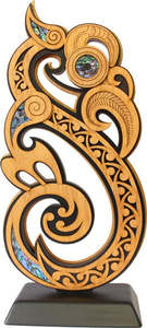 NZ Made Wooden Standing Art Work - Manaia