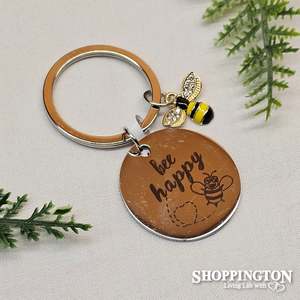Keyrings: Keyring - Bee Happy