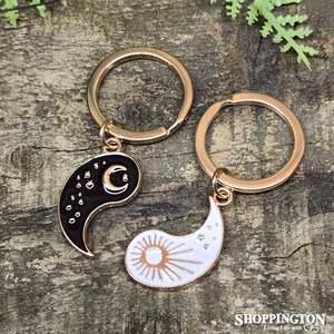 Pair of Yin Yang Best Friend Keyrings (set of 2)