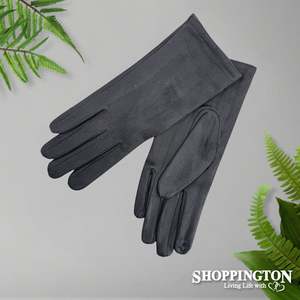 Gloves - Plain Suede - Slate