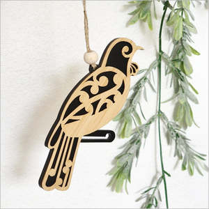 Hanging Ornament - Koru Tui