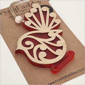 Hanging Ornament - Koru Fantail