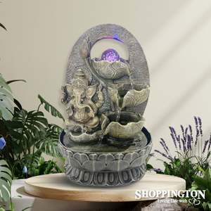 Indoor Water Fountains 1: Water Fountain - Ganesh & Lotus