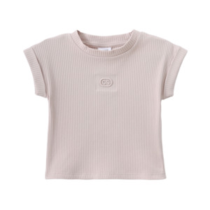 Cracked Soda - Naomi Ribbed Tee Beige (Toddler in 4 sizes)