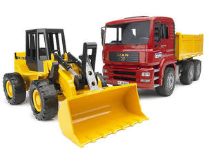 Kids Building Construction: Bruder - MAN Truck with Loader