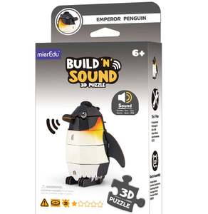 Kids Building Construction: Build n Sound 3D Puzzle - Emperor Penguin