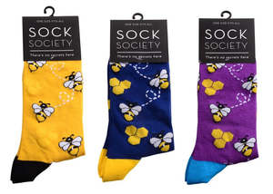 Foot Coverings: Sock Society - Buzzy  Bee