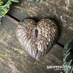 Wall Art: Collectable Heart - Gold Wings
