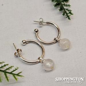 Gemstone Jewellery: La Pierre - Rose Quartz Sterling Silver Earrings
