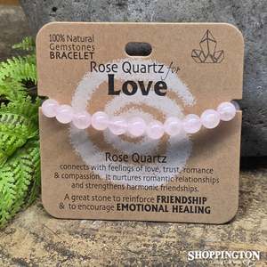 Wellbeing Gemstone Bracelets - Rose Quartz