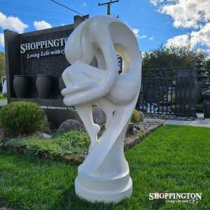 Garden Sculpture - Terrazzo Sexy Lady White 150cm
