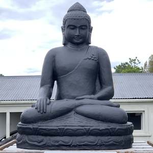 Garden Art: Garden Sculpture - Concrete Tranquil Buddha 100cm