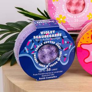 Cosmetics Skincare: Bomb Cosmetics Body Buffer - Violet Bearegarde
