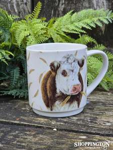 Farmyard Animal Faces Mug - Cow