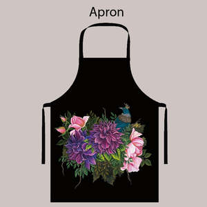 Aprons Linen: NZ Print Apron - Dahlia & Tui