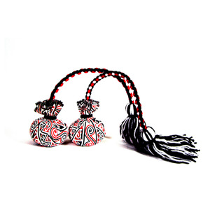 Te Wiki O Te Reo Maori: NZ Maori Patterned Poi - Red