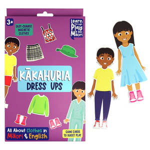 Te Wiki O Te Reo Maori: Kakahuria Dress Up Doll – Clothing in Te Reo