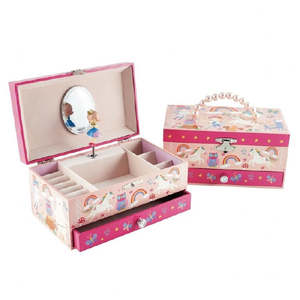 Jewellery Boxes Findings: Woodland Rainbow Musical Jewellery Box / Large