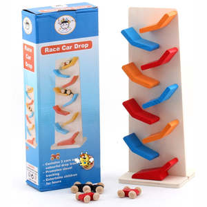 Wooden Toys: Race Car Drop - Wooden