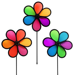 Wind Chimes Spinners: Wind Spinner - Flower Spinner 25cm