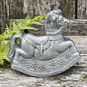 Premium Pewter Rocking Horse Money Box