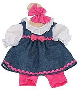 Kids Dolls Accessories: Hopscotch Dolls Clothes - Denim Dress Shorts