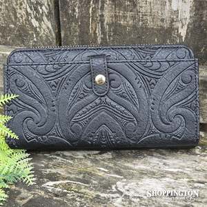 Handbags Wallets: Miriama Grace-Smith Fitzroy Wallet - Black