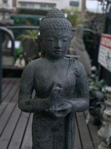 Pre Order: Garden Sculpture - Concrete Buddha Standing 100cm
