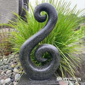 Pre Order: Garden Sculpture - Terrazzo - Fish Hook Black