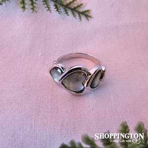 Ring - Black MOP & Hearts