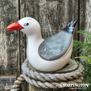 All Gift Collections: NZ Made Garden Ornament - Splashy Bird Art / Seagull
