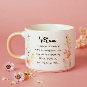 The Cottage Garden Peach Mug - Mum