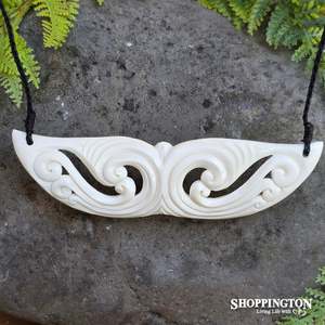 Fashion Jewellery: Bone Koru Breast Plate