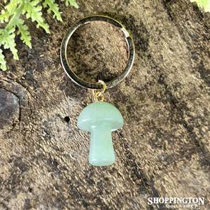 Mushroom Gemstone Keyring